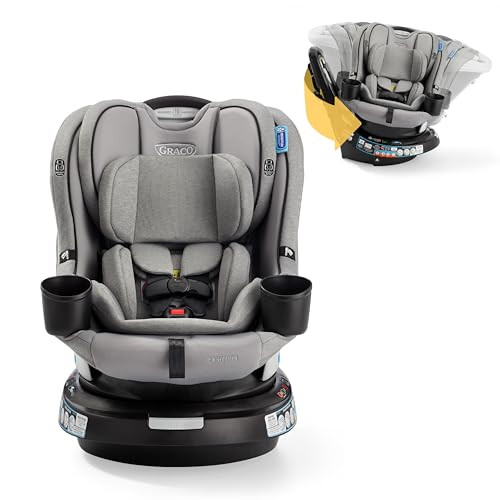 Graco EasyTurn 360 2-in-1 Convertible Car Seat, 360 Degree Rotating Infant to Toddler Rotating Car Seat, 2 Modes Forward and Rear Facing, Slim Design, Solae | Amazon (US)