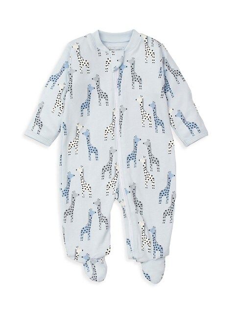 Kissy Love Baby Boy's Love Giraffes Zip Footie | Saks Fifth Avenue