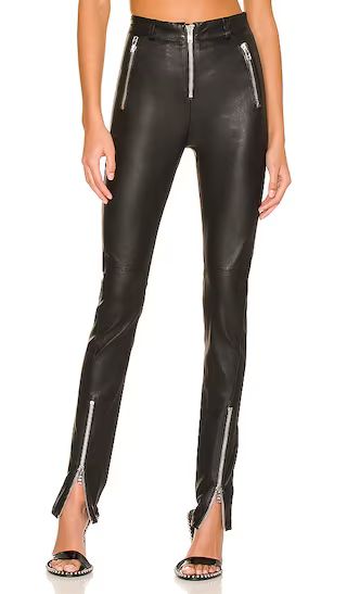 Ashley Leather Pant in Black | Revolve Clothing (Global)