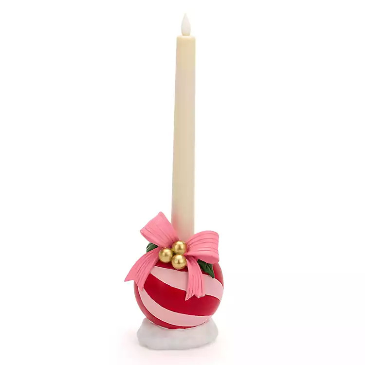 Pink & Red Ornament Taper Candle Holder, 6 in. | Kirklands Home | Kirklands