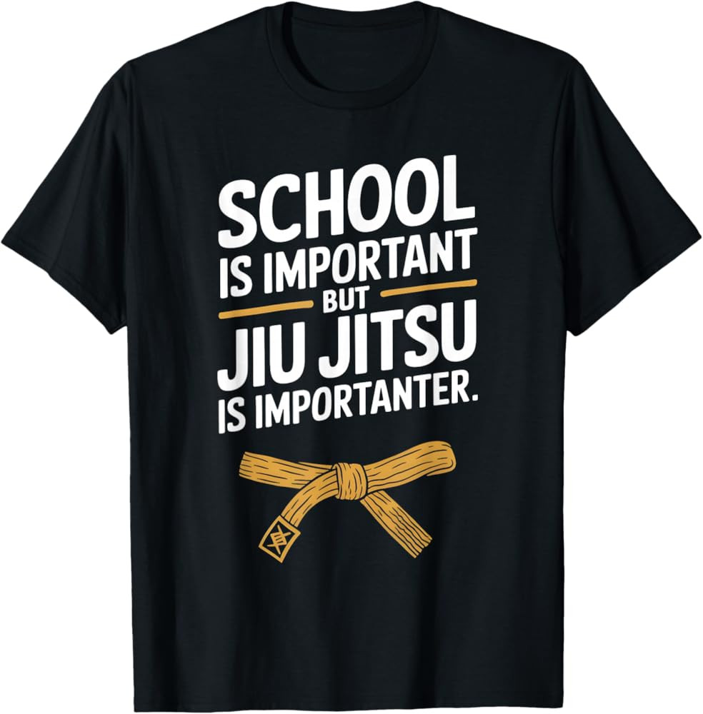 Jiu Jitsu Kid Jiu Jitsu is Importanter Funny BJJ T-Shirt | Amazon (US)