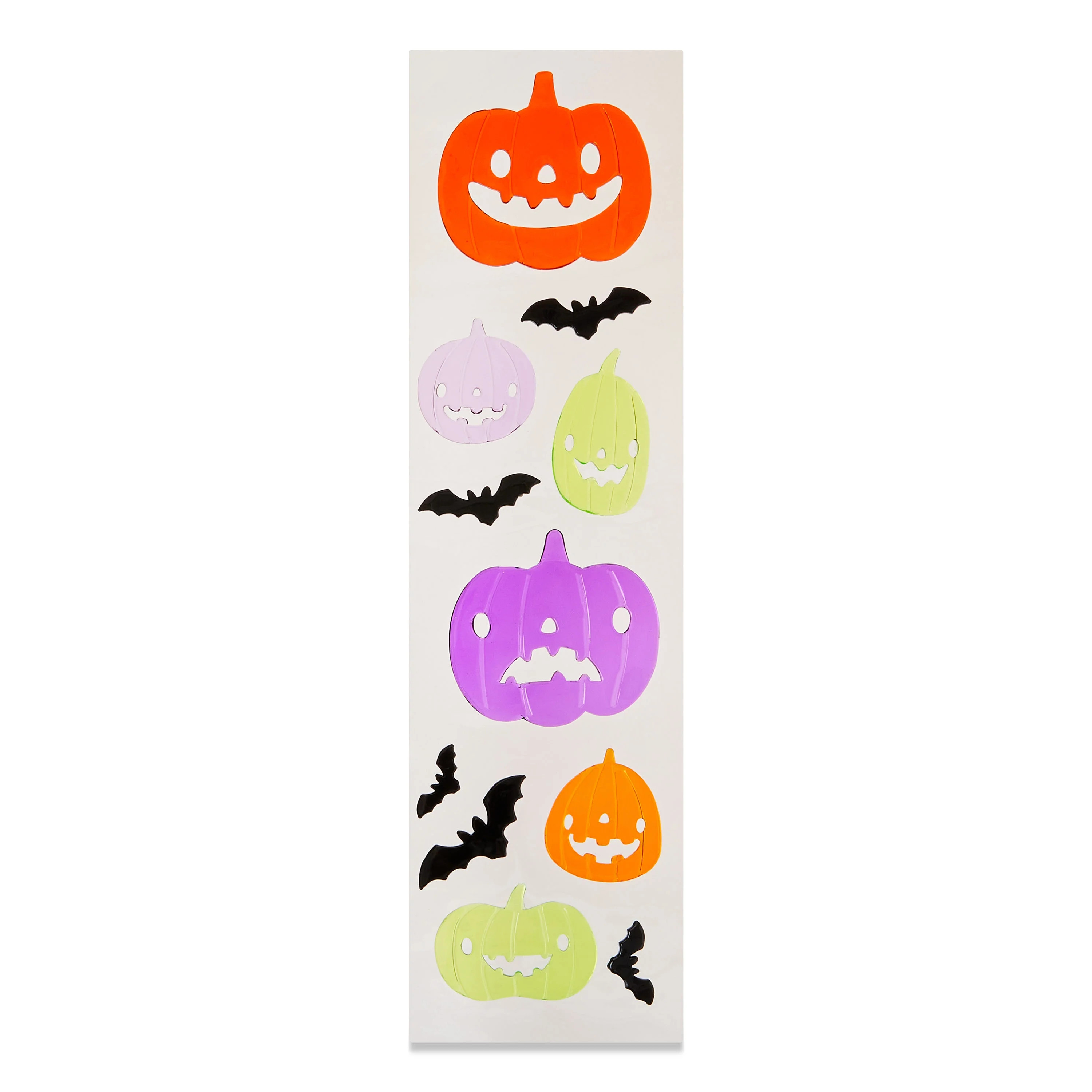 Bats & Jack-o'-Lanterns Window Clings, Multicolor, Halloween by Way To Celebrate | Walmart (US)