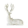 My Texas House White Champagne Sitting Deer Christmas Tabletop Decoration, 12.25 in | Walmart (US)