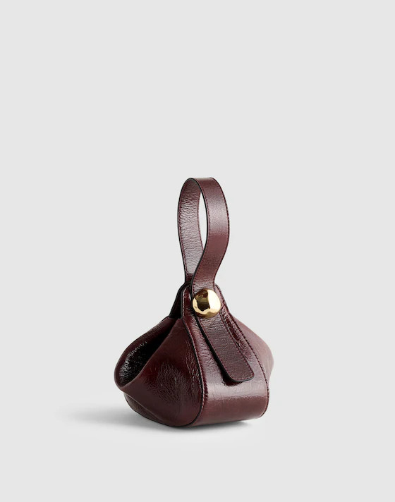 The Sculpted Metal Wristlet Bag | Madewell