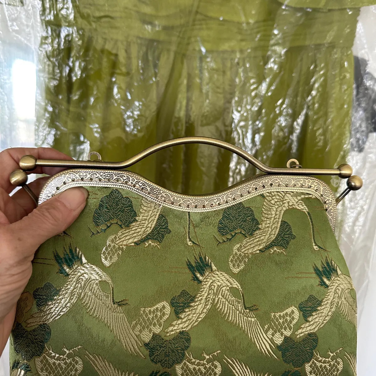 Gold Green Handbag,chinese Bag,shoulder Bag,green Evening Bag,wedding Bag - Etsy | Etsy (Global)