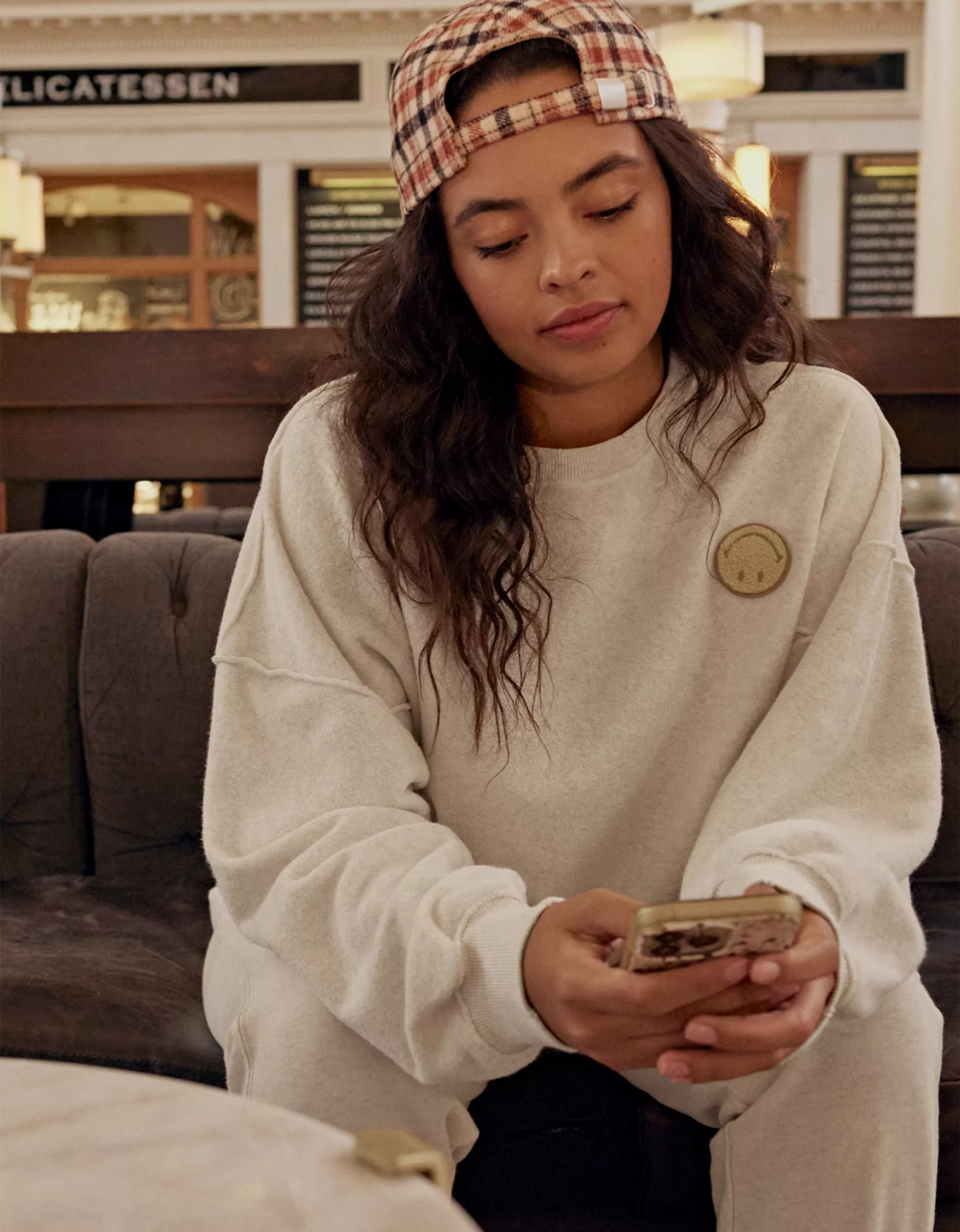 Aerie The Chill Cozy Crew Sweatshirt | American Eagle Outfitters (US & CA)