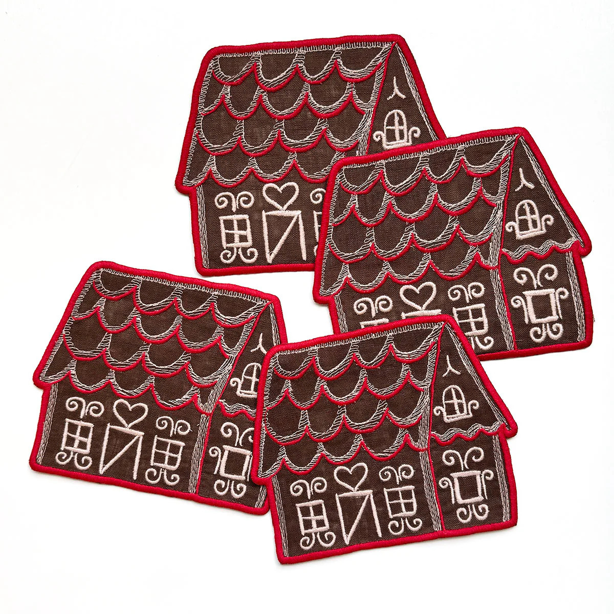 Gingerbread House Cocktail Napkins, set of 4 | Biscuit Home