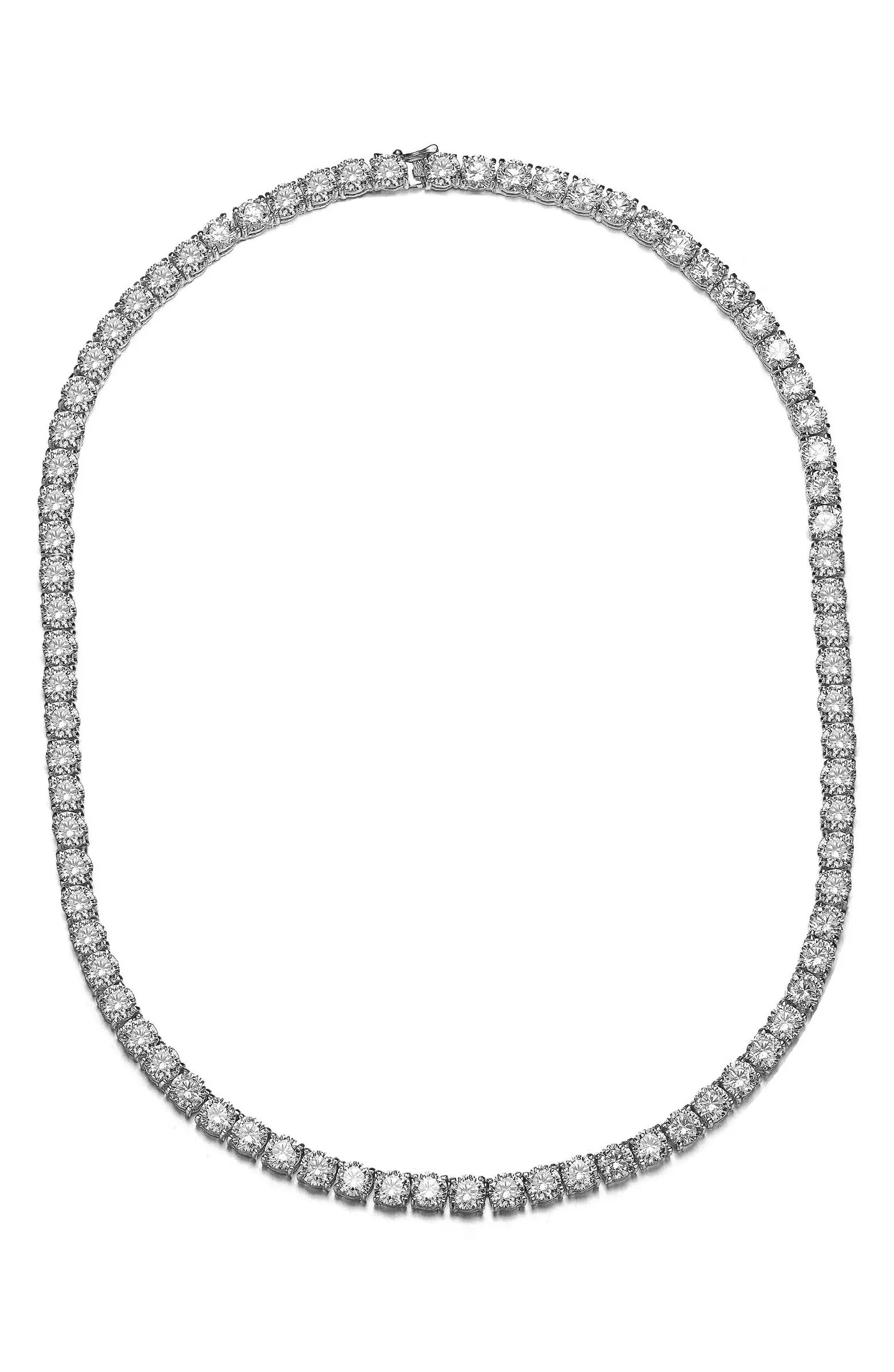 Cubic Zirconia Tennis Necklace | Nordstrom