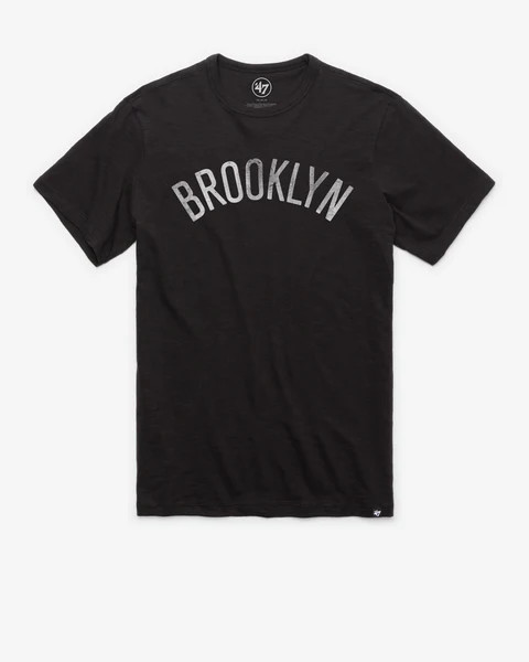 BROOKLYN NETS GRIT WORDMARK '47 SCRUM TEE | '47Brand