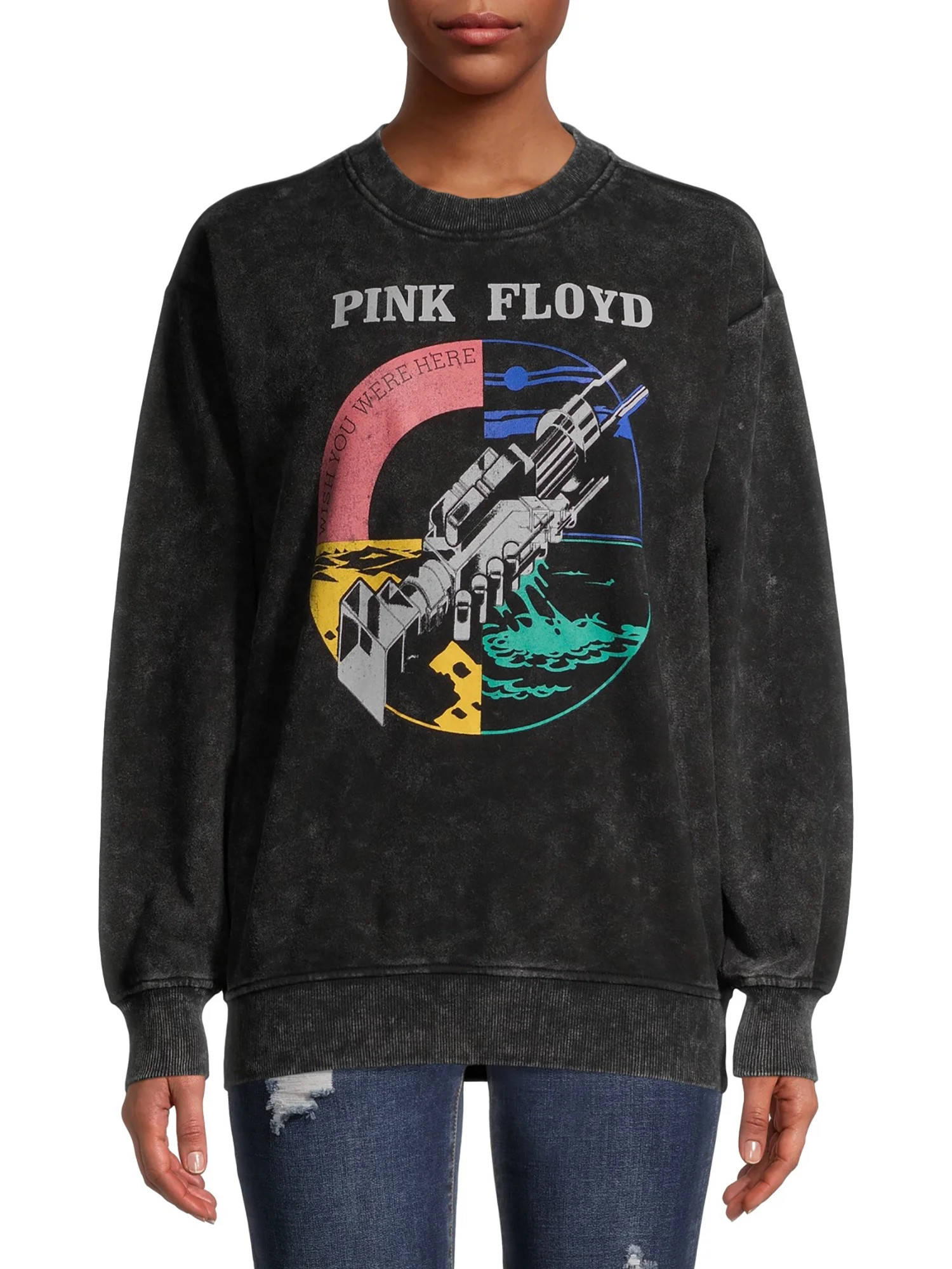 C-Life Women's Pink Floyd Graphic Sweatshirt - Walmart.com | Walmart (US)