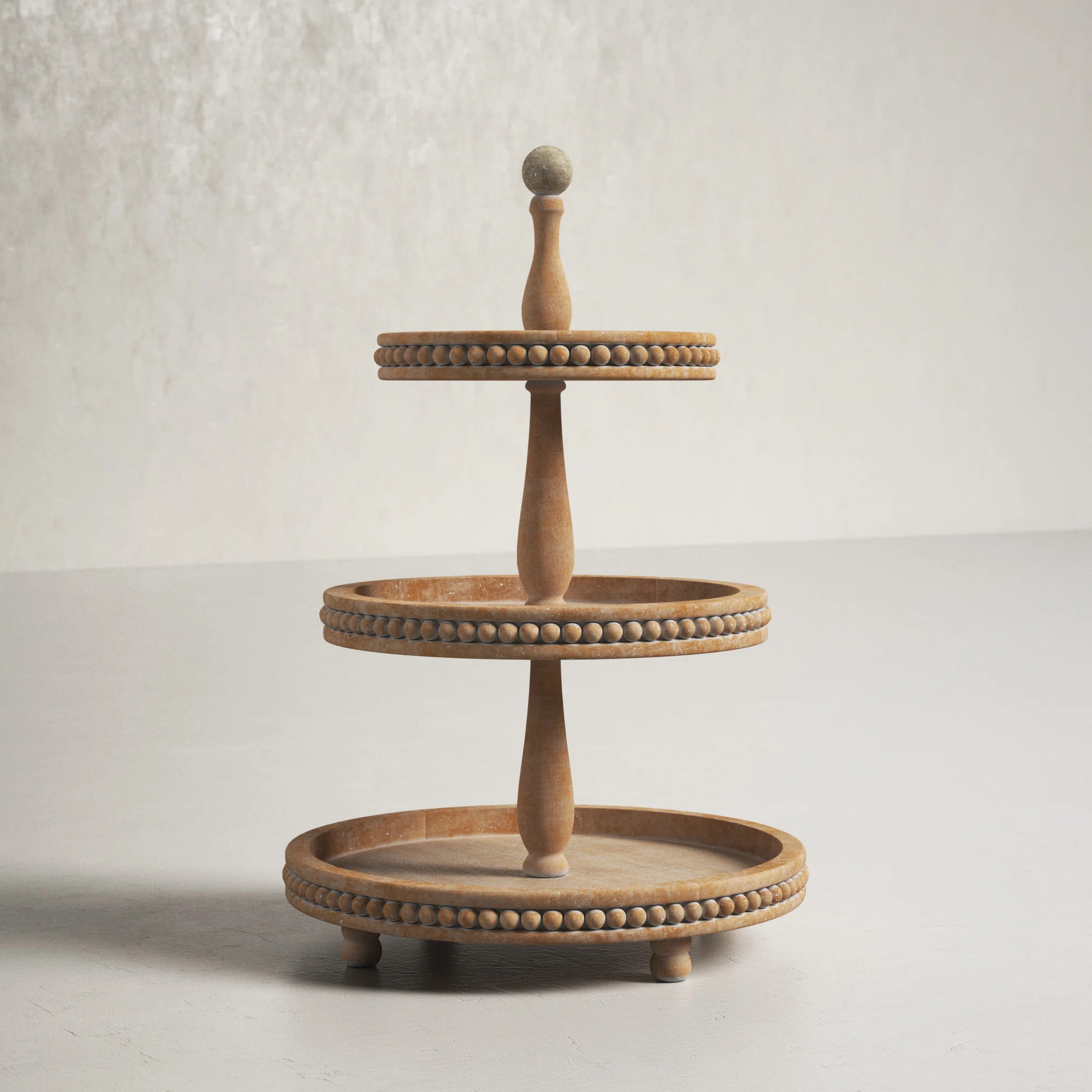 Westminster Whitewash Solid Wood Ottoman/Coffee Table Decorative Tray | Wayfair North America