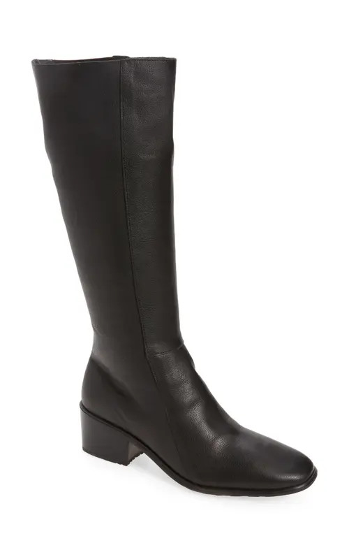 Naot Gift Knee High Boot in Soft Black Leather at Nordstrom, Size 11Us | Nordstrom