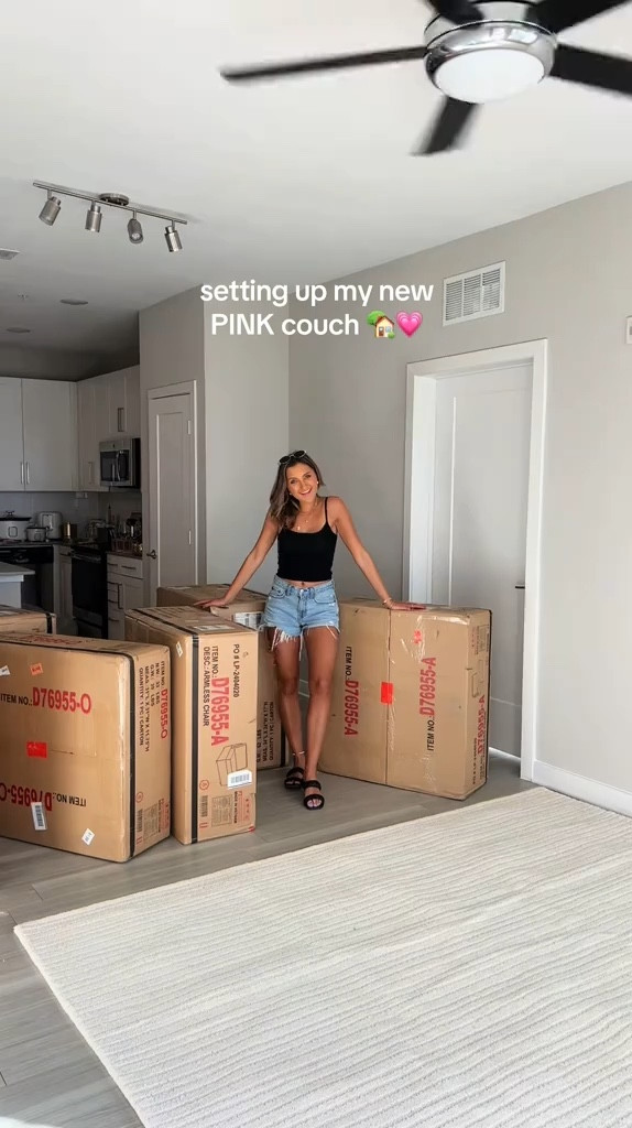 Unboxing my new link couch from Wayfair. 🏡💗 

#LTKHome