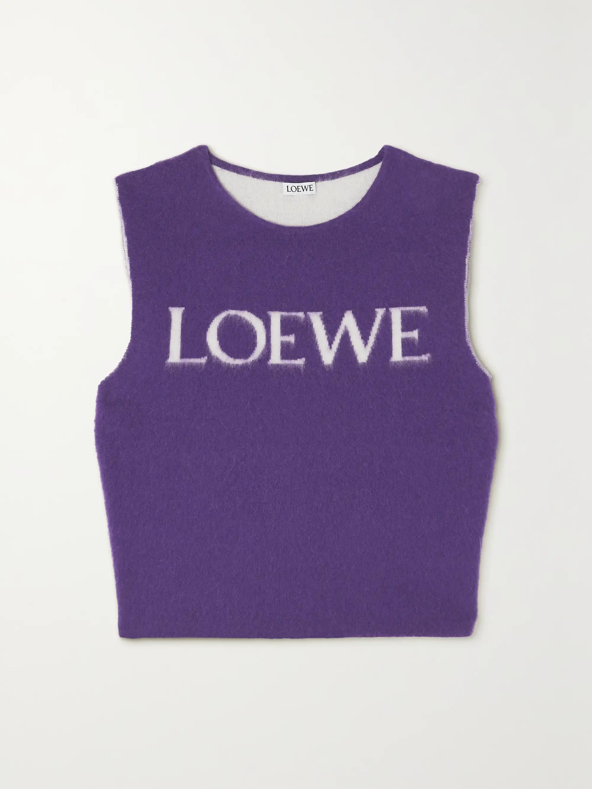 Brushed jacquard-knit wool-blend tank | NET-A-PORTER (US)