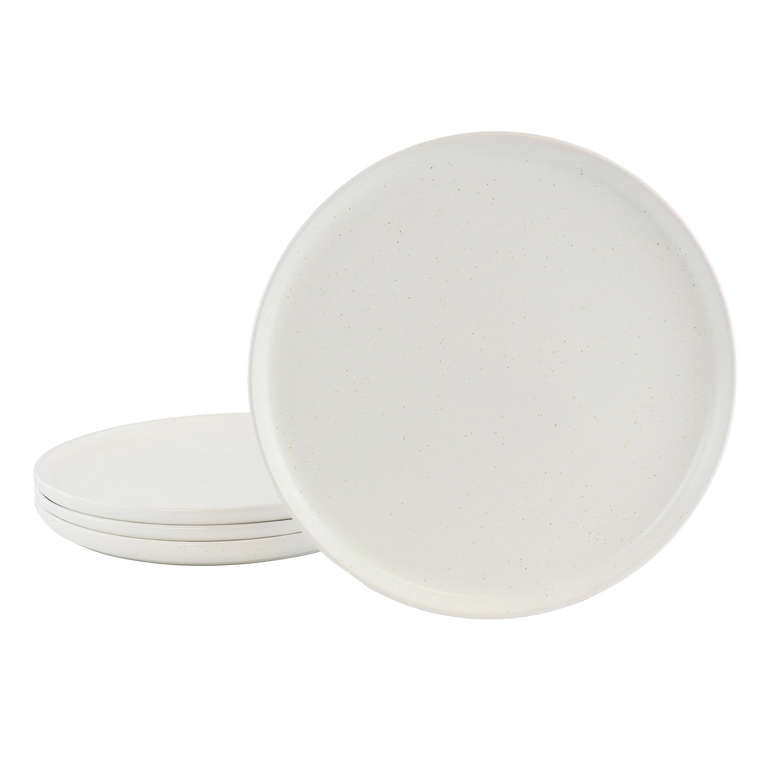 Our Table Landon 4 Piece 8.4 Inch Round Stoneware Salad Plate Set in Sea Salt | Bed Bath & Beyond