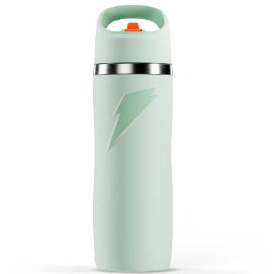 Gatorade 22oz Stainless Steel Overtime Water Bottle with Straw - Sage Green: Portable Drinkware | Target