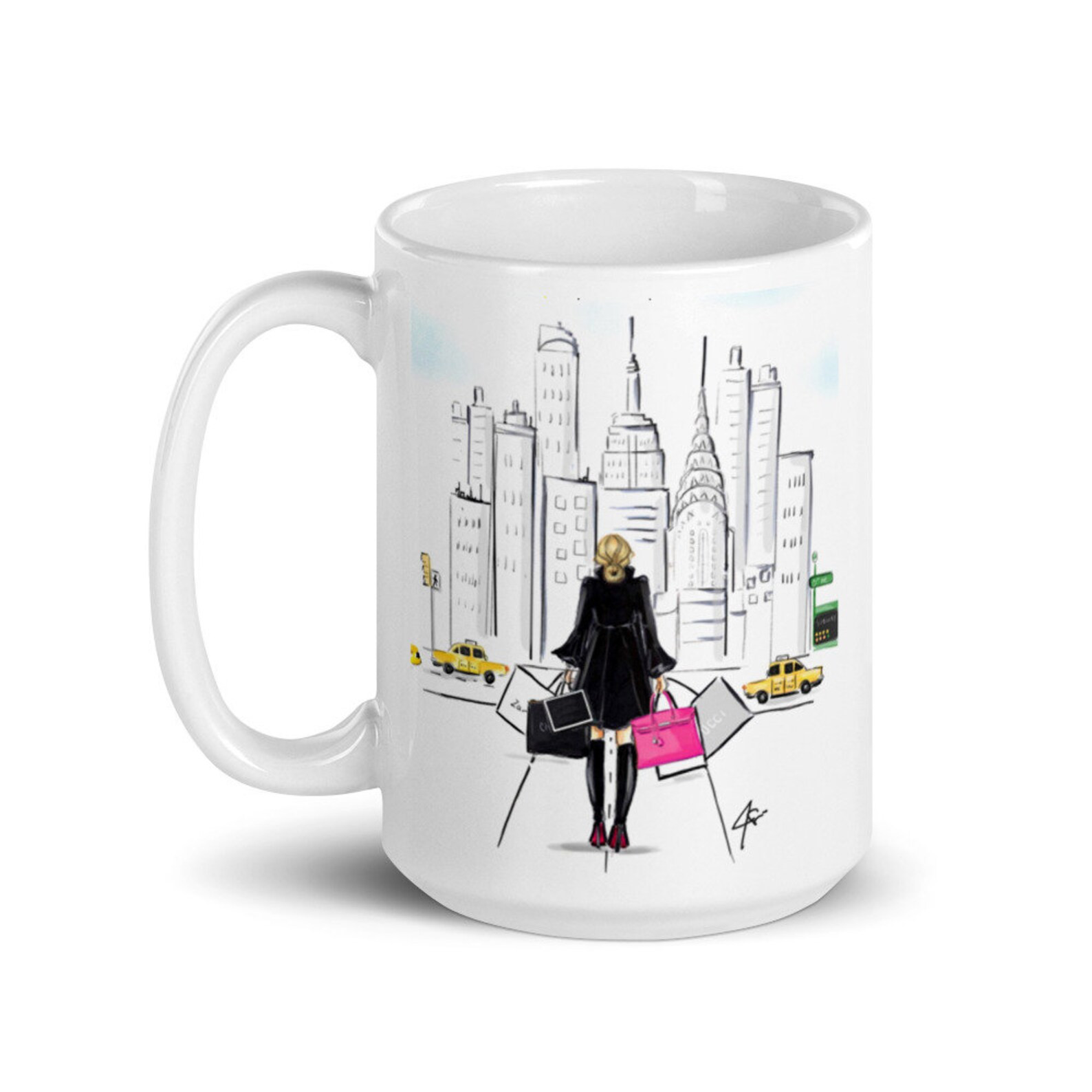 Fifth Ave Mug blonde not Customizable by Melsy's Illustrations - Etsy | Etsy (US)