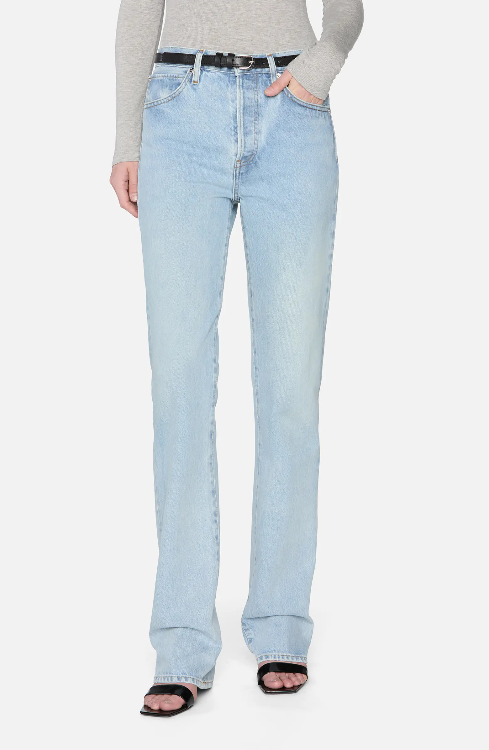 FRAME The Vertical High Waist Relaxed Straight Leg Jeans | Nordstrom | Nordstrom