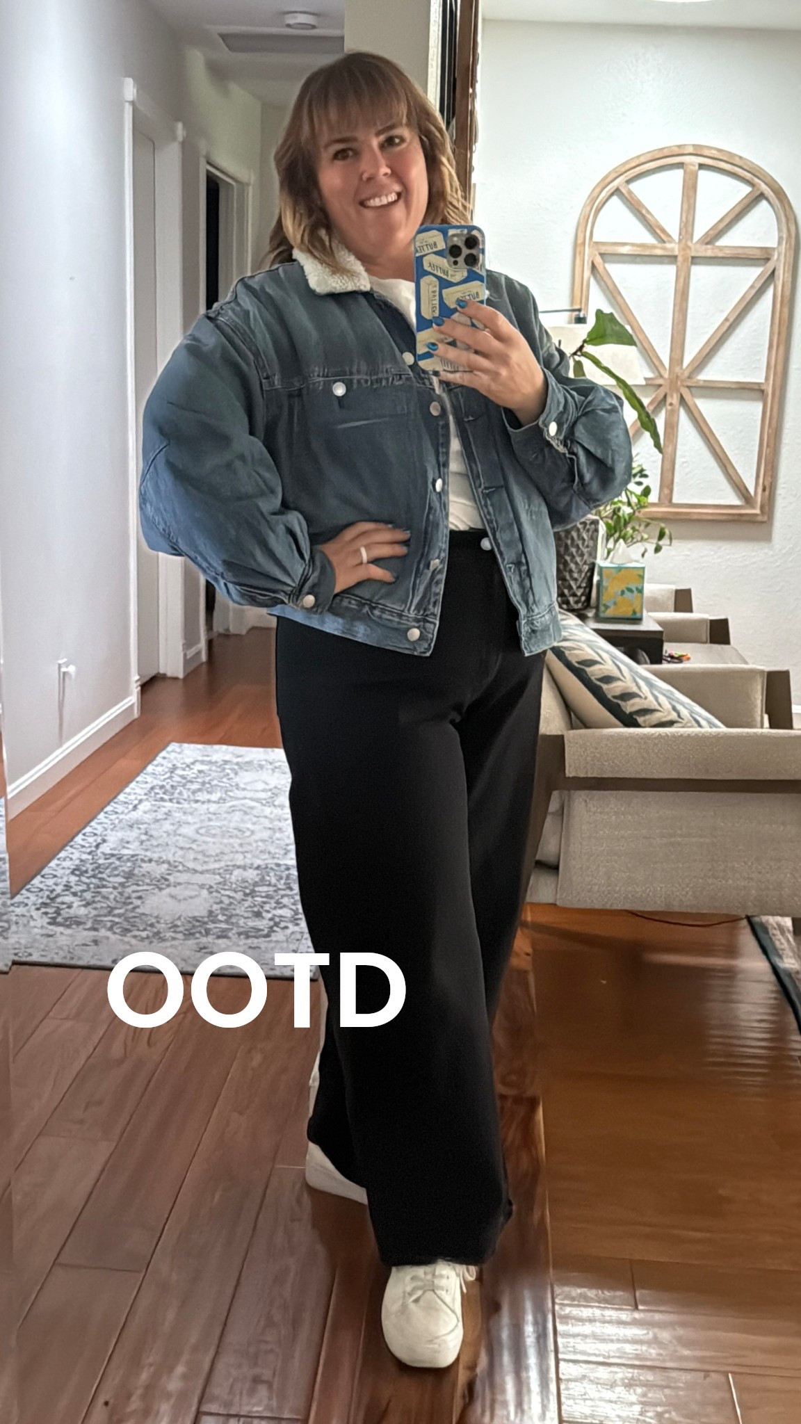 Feeling the weather today with this look. Cozy, foggy and autumn. #ootd #jean #target 

#LTKMidsize #LTKmomlife #LTKootd