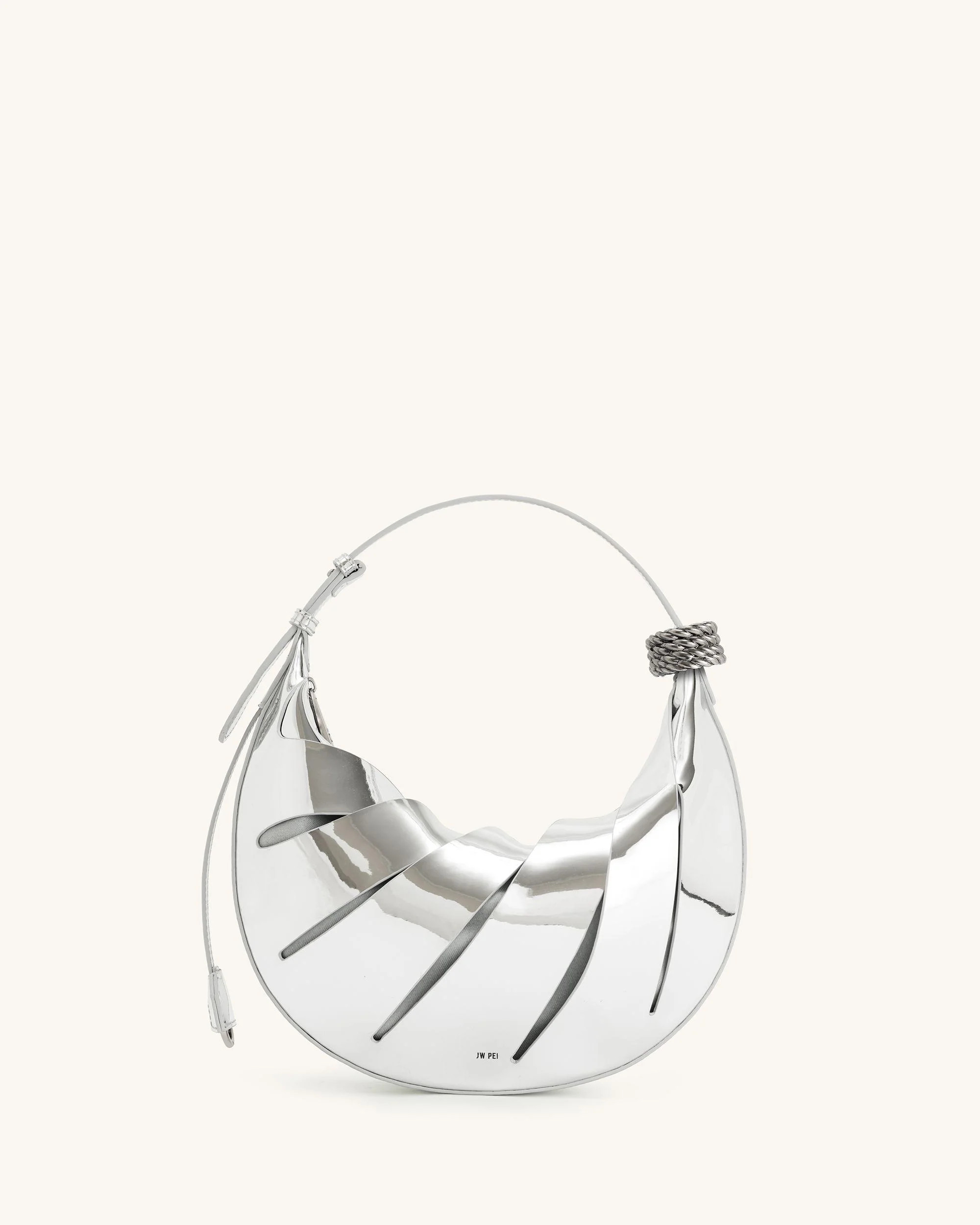 Jana Hollow Out Shoulder Bag - Silver | JW PEI US