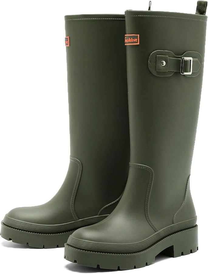 Rain Boots for Women, Anti-Slip Rubber Boots Waterproof Garden Muck Boots Durable Slip Resistant,... | Amazon (US)