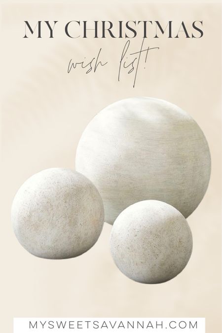These stone spheres are on the top of my wishlist! I’d like to use them indoors! 

#LTKfindsunder100 #LTKhome #LTKGiftGuide