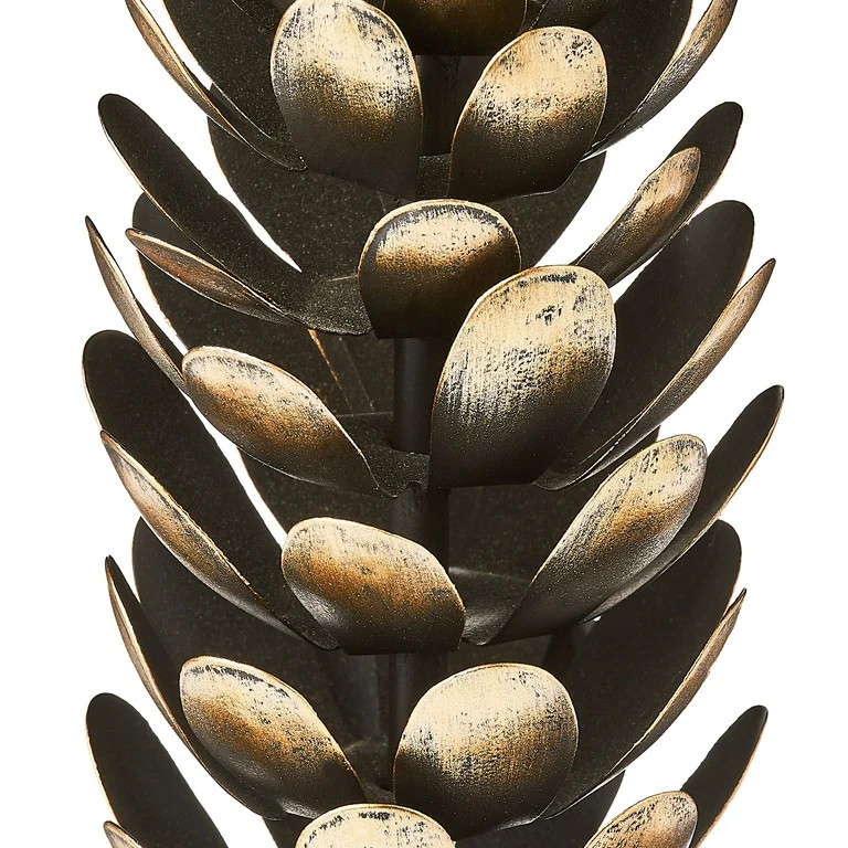 Large Brown and Gold Iron Pinecone Christmas Taper Candle Holder, 9", by Holiday Time - Walmart.c... | Walmart (US)