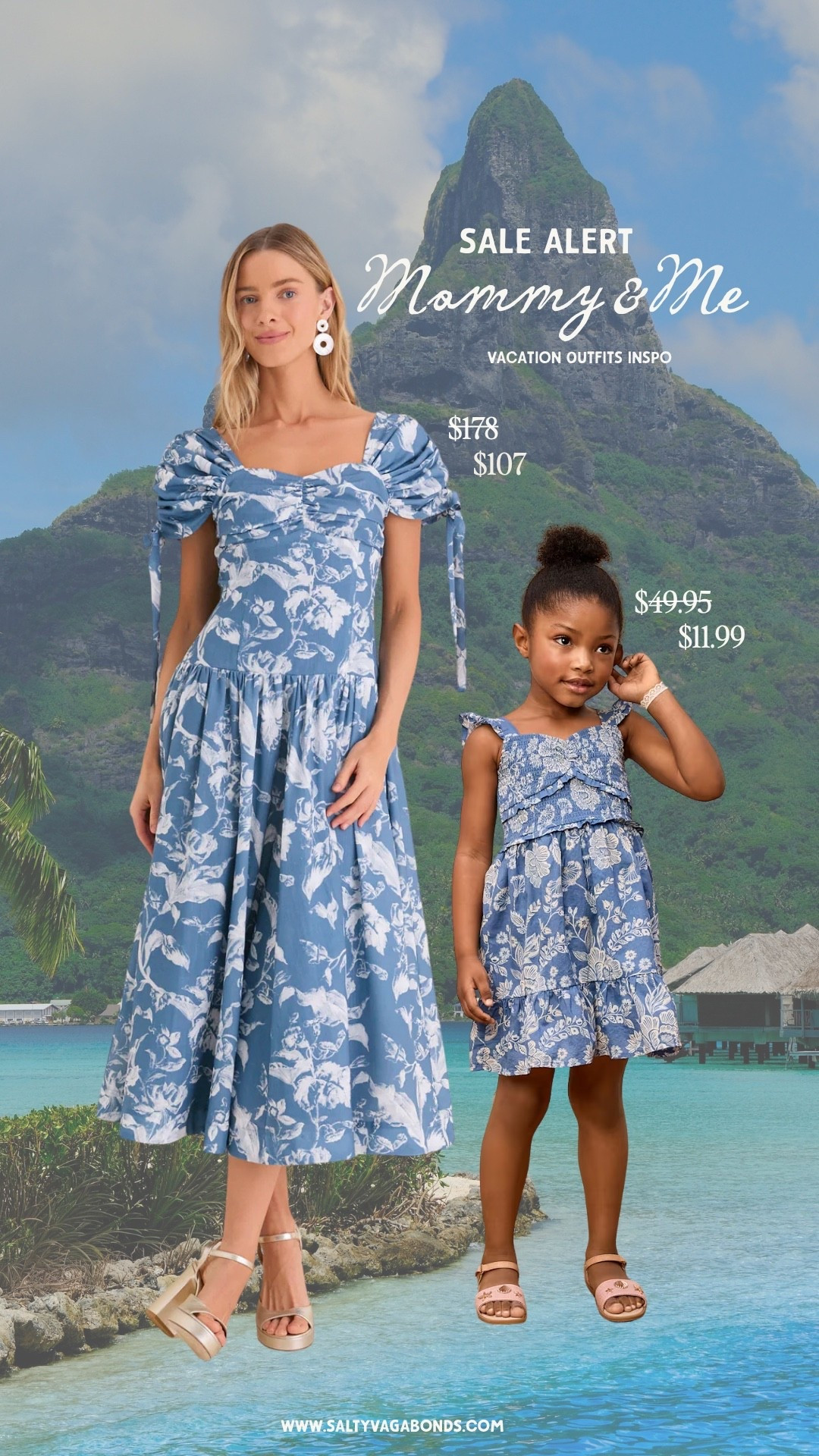 Mommy and me dresses for your tropical vacation and they’re ON SALE 🏝️🌊🌺🐚

This matching blue floral moment is a cute family vacation outfit. It’s giving coastal energy and I’m obsessed. 

Mom dress marked down from $178 to $107 and the mini’s from $49.95 to $11.99 (yes really). Tap to shop the matching set before your next family vacation photos. 

Mommy and me outfits | mommy and me matching outfits | matching mommy and me outfits girl | vacation dresses | family vacation outfits | floral vacation outfits

#LTKTravel #LTKKids #LTKSaleAlert