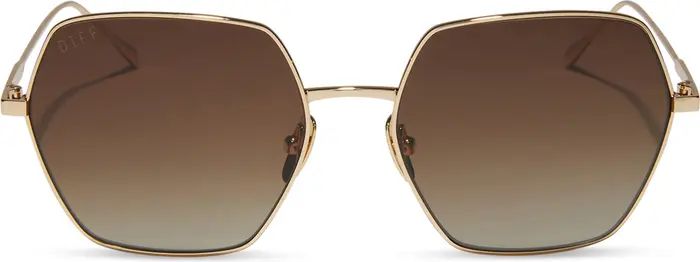 Harlowe 55mm Gradient Polarized Square Sunglasses | Nordstrom