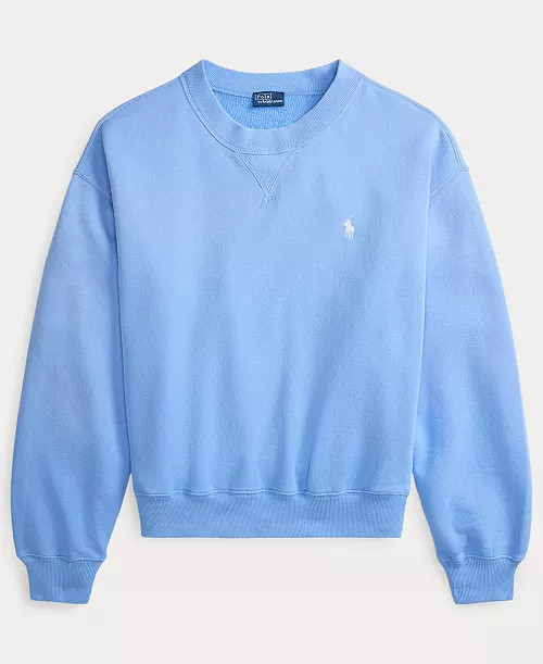 Women's Lightweight Fleece Crew Neck Sweatshirt | Macy's