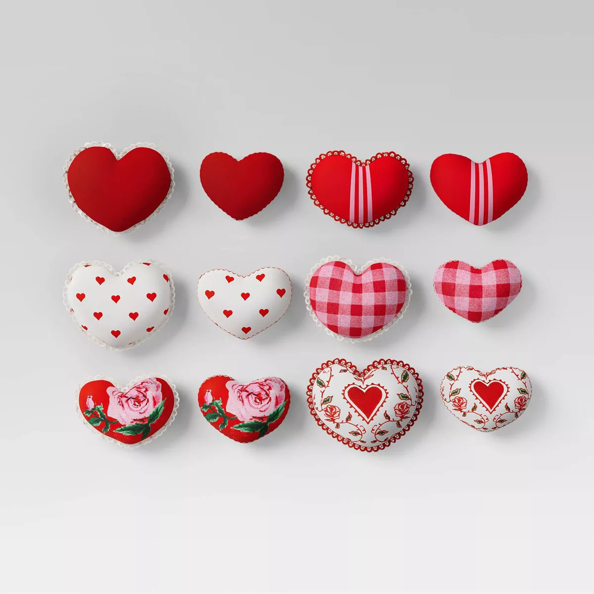 Mixed Pattern Heart Valentine's Decorative Filler Set - Threshold™ | Target