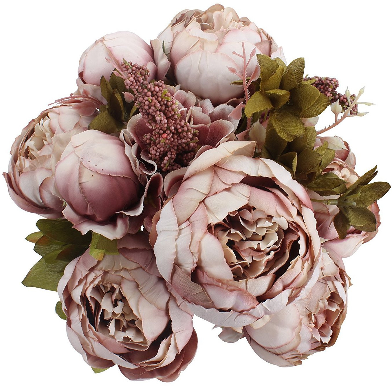 Duovlo Fake Flowers Vintage Artificial Peony Silk Flowers Wedding Home Decoration,Pack of 1 (Swee... | Amazon (US)