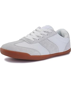 WHITIN Women's Wide Toe Box Barefoot Shoes | Fashion Suede Patchwork Design | Zero Drop Sole | Amazon (US)