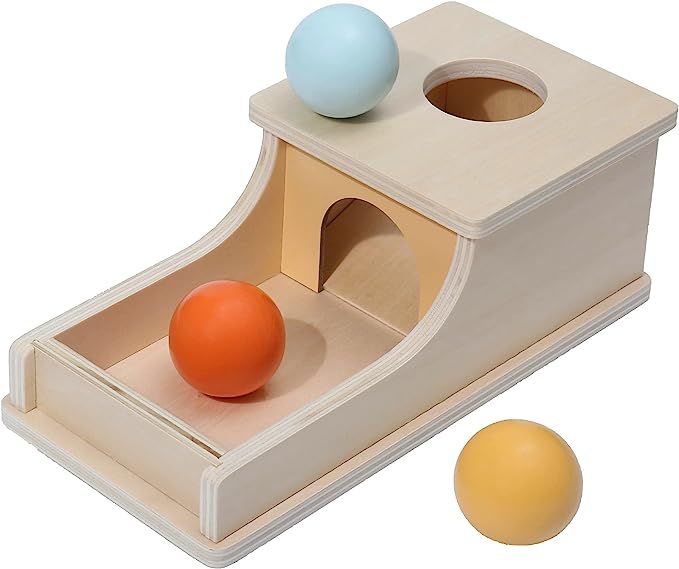 Montessori Mama Object Permanence Box Montessori Toys for Babies 6-12 Months+ Developmental Ball ... | Amazon (US)