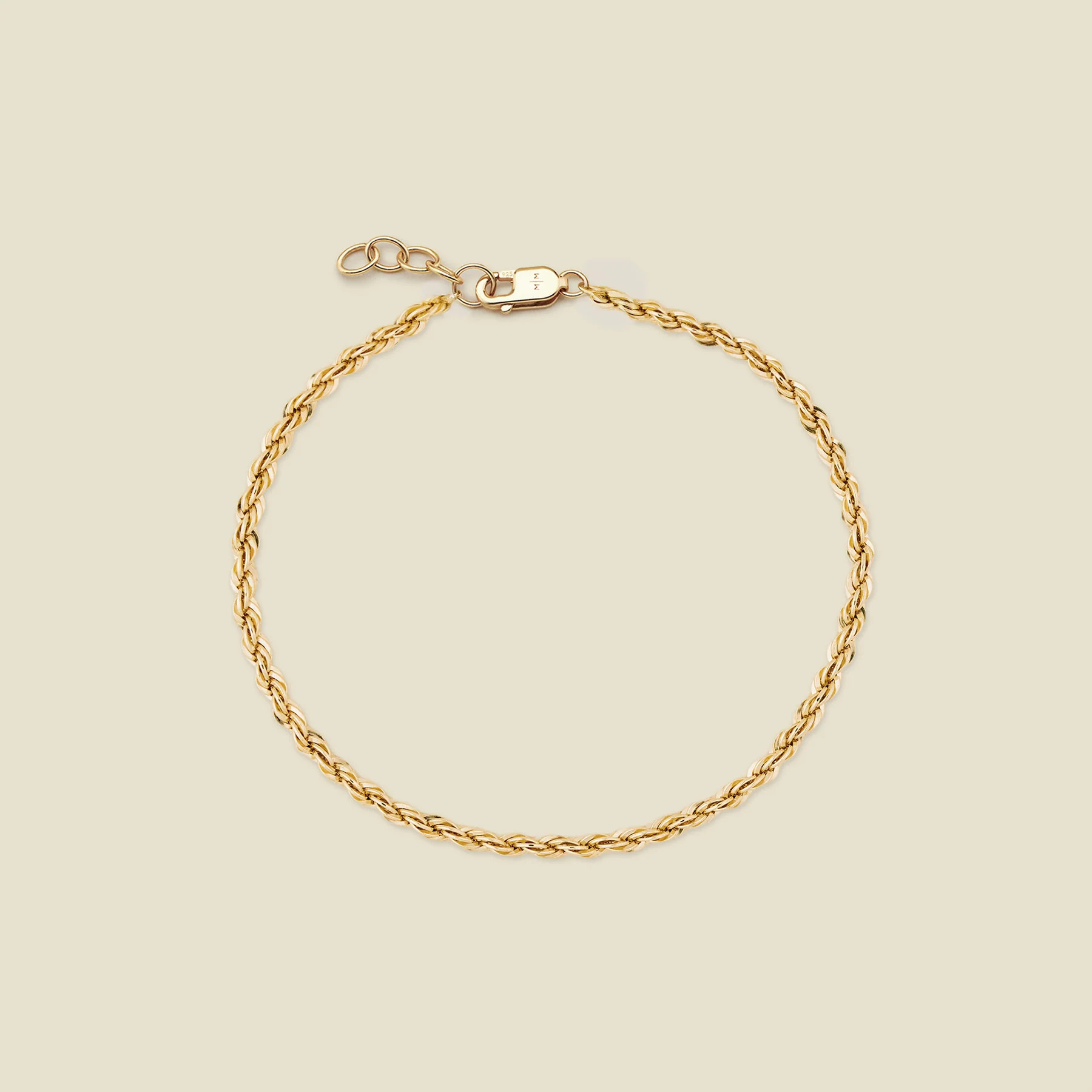 French Rope Chain Bracelet | Made By Mary