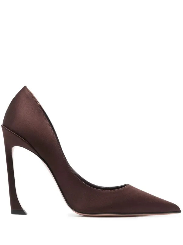 Avangarda 100mm satin pumps | Farfetch Global