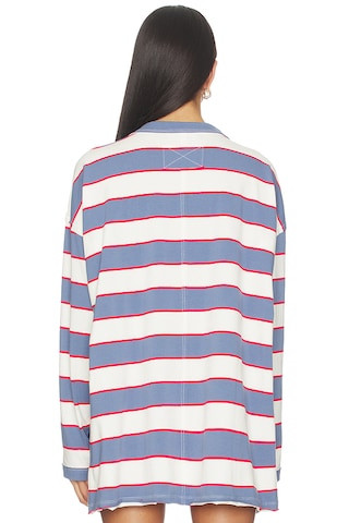 LIONESS Horizon Long Sleeve Top in Dusty Blue Stripe from Revolve.com | Revolve Clothing (Global)