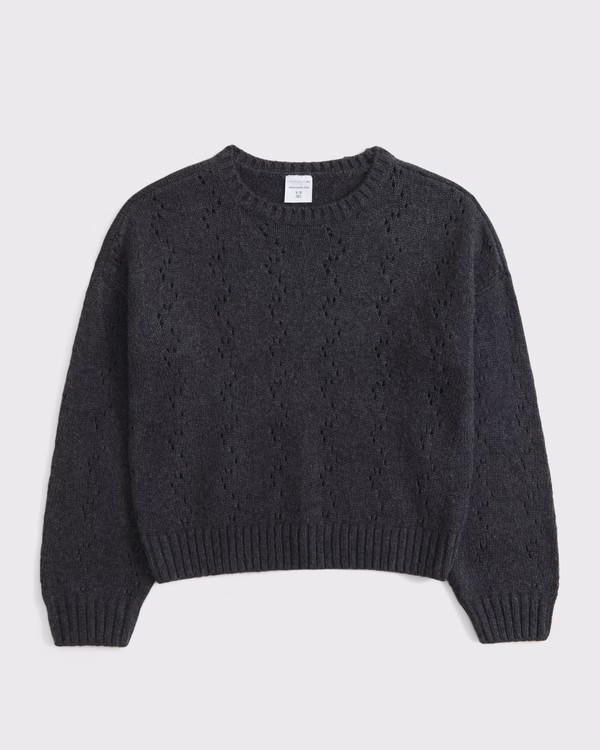 stitched crew sweater | Abercrombie & Fitch (US)