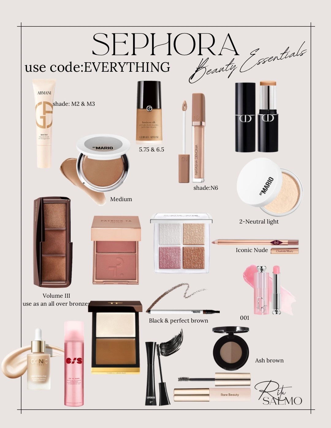 Sephora savings event.

All of these beauty essentials are currently in my everyday makeup bag 

Beauty products | Sephora sale| rouge members | Rita Salmo 

#LTKSaleAlert #LTKBeauty #LTKOver40