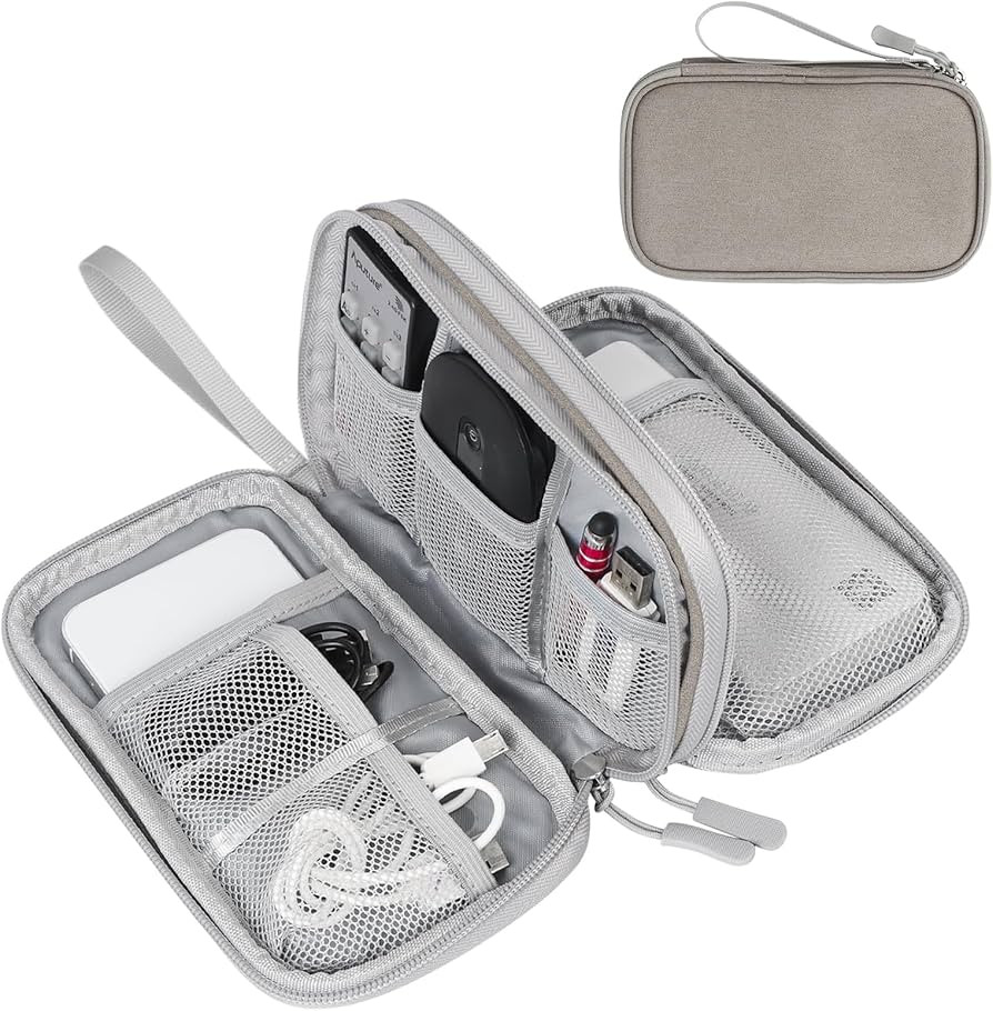FYY Electronic Organizer, Travel Cable Organizer Bag Pouch Electronic Accessories Carry Case Port... | Amazon (US)