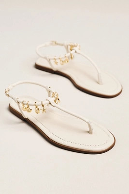 Maeve Ankle-Strap Charms Sandals | Anthropologie (US)