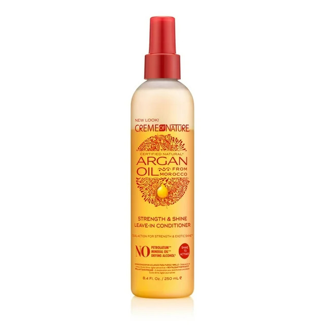 Creme of Nature Argan Oil Strength & Shine Leave-in Conditioner, 8.45 oz - Walmart.com | Walmart (US)