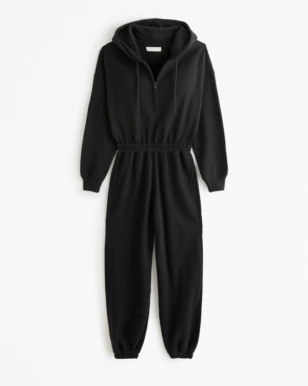 Women's Long-Sleeve Hooded Fleece Jumpsuit | Women's Dresses & Jumpsuits | Abercrombie.com | Abercrombie & Fitch (US)