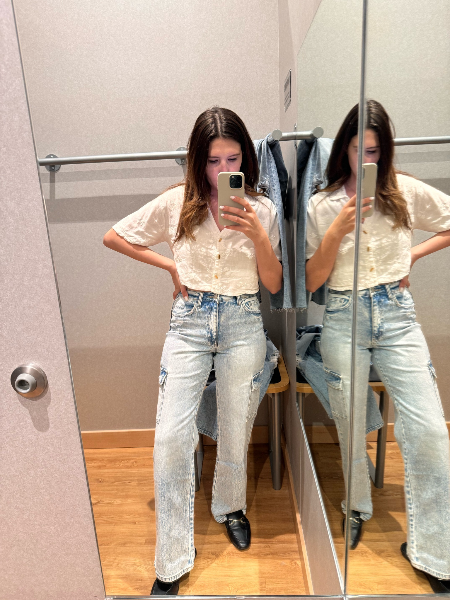 Finally found some cargo pants I like 😍 #cargopants #jeanpants #afterpregnancybody

#LTKStyleTip #LTKMidsize