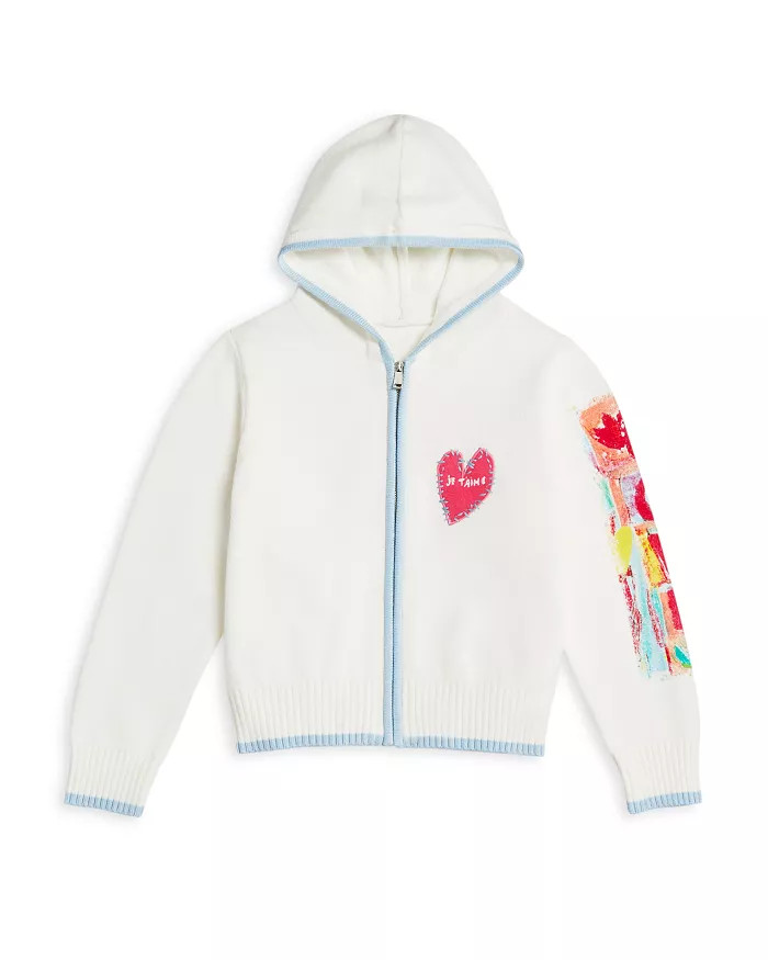 Girls' Love Zip Sweater Hoodie, Big Kid - 100% Exclusive | Bloomingdale's (US)
