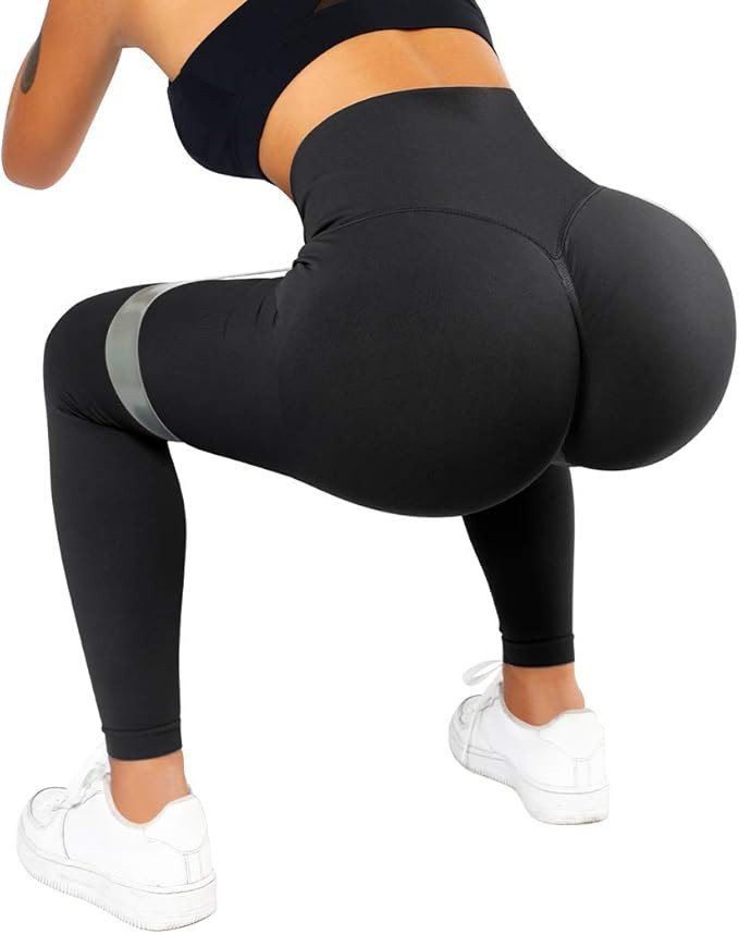 SUUKSESS Women Scrunch Butt Lifting Seamless Leggings Booty High Waisted Workout Yoga Pants | Amazon (US)