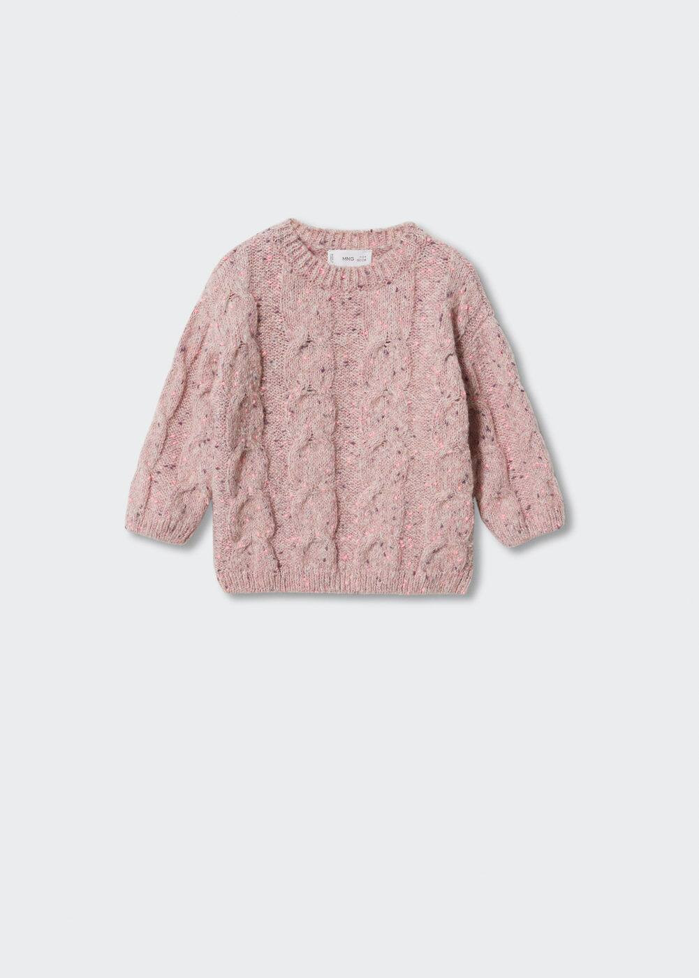 Knitted braided sweater -  Girls | Mango Kids USA | MANGO (US)