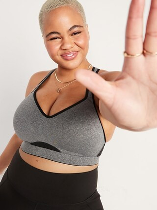 High Support Racerback Sports Bra for Women | Old Navy (US)