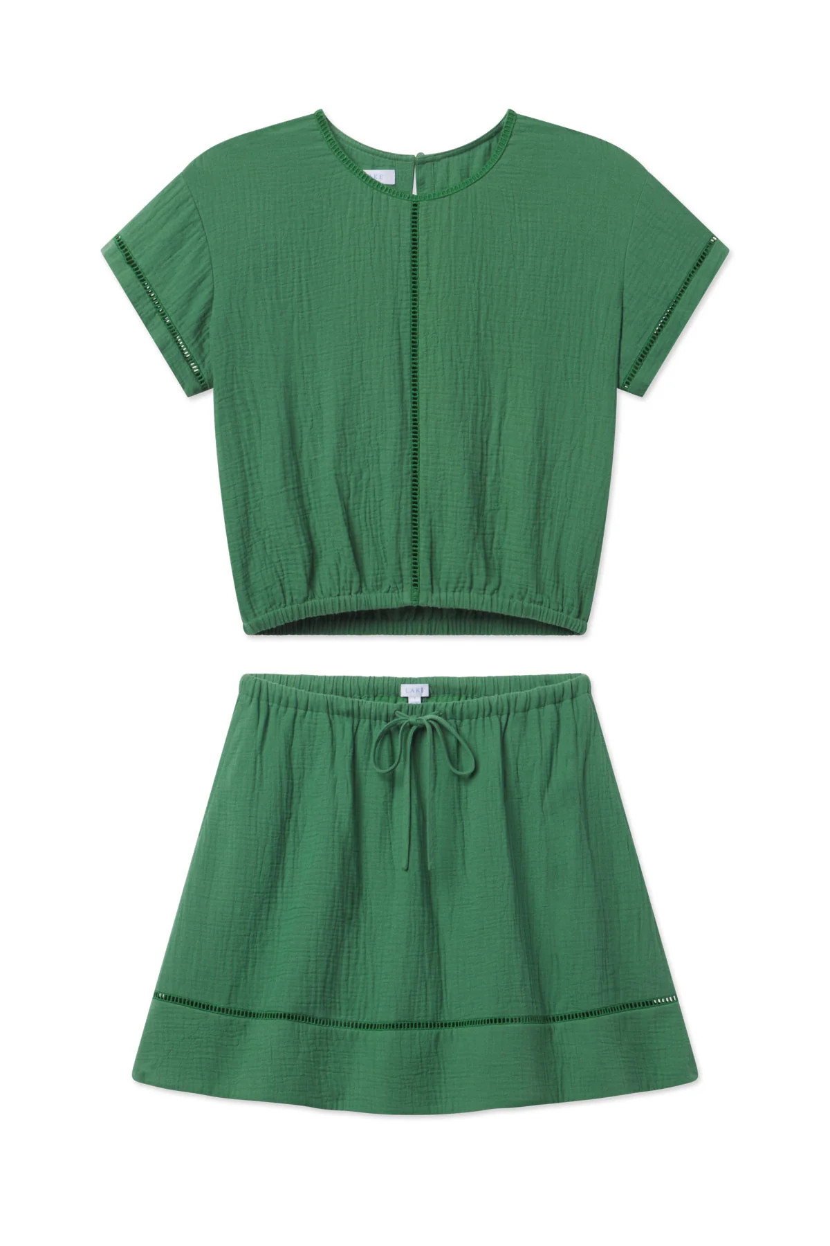 Cabana Skirt Set in Palm | Lake Pajamas