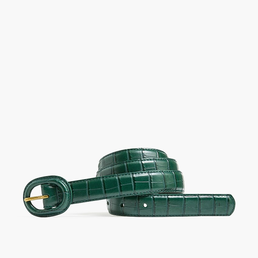 Crocodile-embossed belt | J.Crew Factory